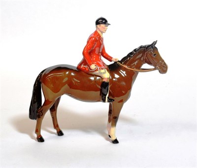 Lot 140 - Beswick Huntsman, (Style Two: Standing), model No. 1501, brown gloss, with box
