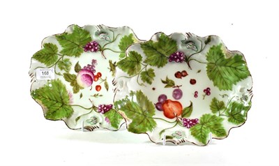 Lot 168 - A pair of Chelsea fruit painted shallow bowls