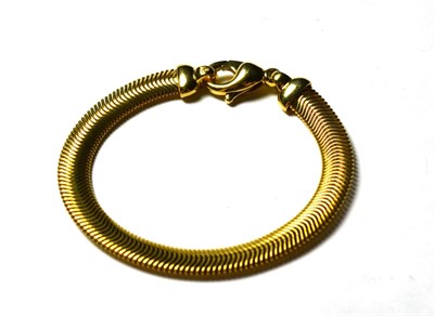 Lot 195 - A 9 carat gold fancy link bracelet, length 19cm