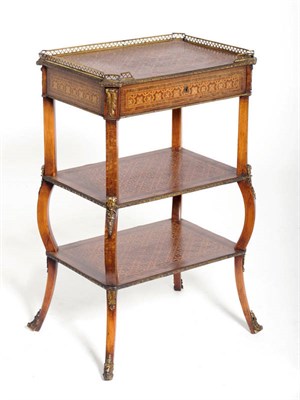 Lot 1611 - A Louis XV/Transitional Style Rosewood and Gilt Metal Tablet Ambulant, late 19th century, of...