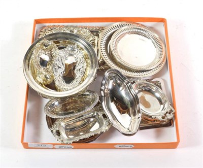 Lot 312 - A collection of silver dishes, including a number by Victorian Silverware Ltd., Birmingham,...
