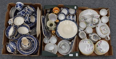 Lot 1020 - A German tea service; Burleigh ware tea/dinner service, tea wares etc (three boxes)