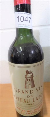 Lot 1047 - Chateau Latour, Pauillac 1934 (half bottle)