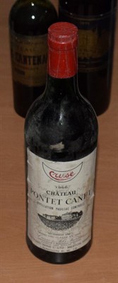 Lot 1048 - Chateau Pontet Canet Pauillac 1966 (one bottle)