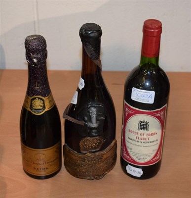 Lot 1049A - Veuve Clicquot Ponsardin 1959 (half bottle), Barolo 1971 (one bottle), House of Lords Bordeaux...
