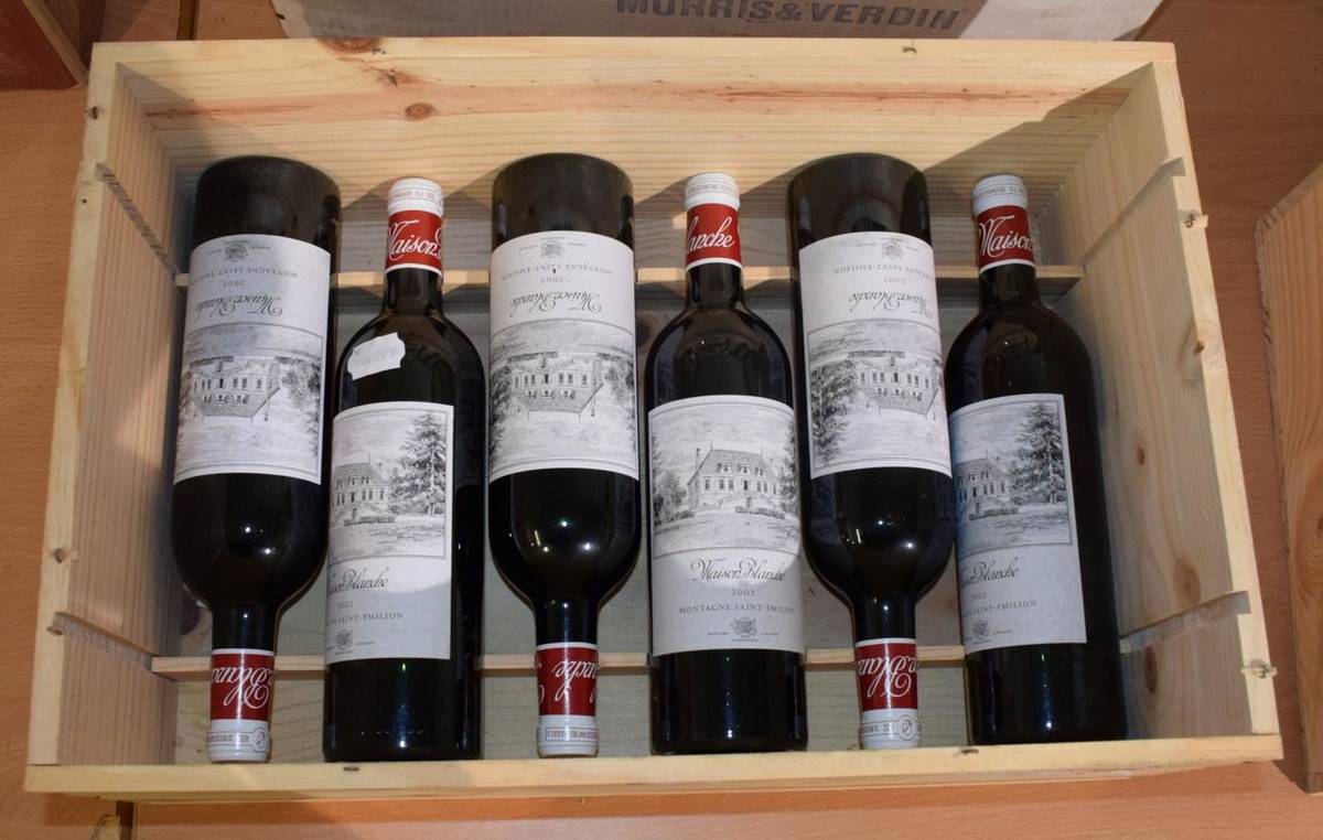 Lot 1055 - Chateau Maison Blanch Montagne Saint Emilion 2002 (six bottles)