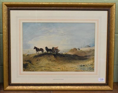 Lot 1100 - Attributed to Frederick Richard Lee RA (1794-1879) Morning on the Seacoast, bears signature and...