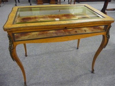 Lot 1646 - A Victorian Rosewood, Floral Marquetry and Gilt Mounted Bijouterie Table, late 19th century,...