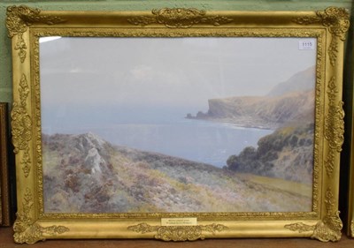 Lot 1115 - Frederick John Widgery (1861-1942) Devon coastal scene, signed watercolour, 45cm by 68cm