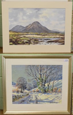 Lot 1118 - E Charles Simpson (20th century), Landscape view, Isle of Skye, signed, watercolour, inscribed...