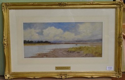 Lot 1131 - Frederick John Widgery (1861-1942) River Exe from Dawlish Warren, signed oil on board, 21cm by...