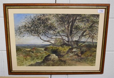 Lot 1162 - Henry John Sylvester Stannard (1870-1951), The old bridleway, signed, watercolour, 35cm by 33cm