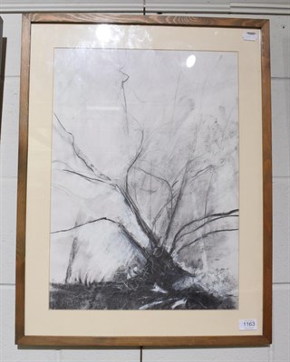 Lot 1163 - David Baumforth (b.1942) Abstract tree study, signed, pastel   Artist's Resale Rights/Droit de...