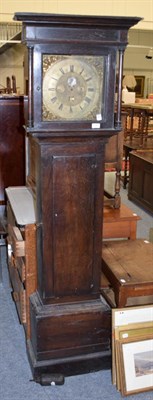 Lot 1267 - ~ An oak thirty hour longcase clock, John Lawson, Keighley