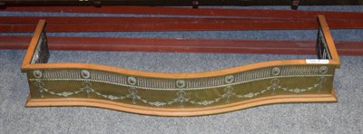 Lot 1282 - A late Victorian pierced and serpentine shaped fire curb