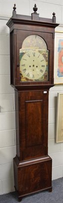 Lot 1288 - ~ A Scottish mahogany eight day longcase clock