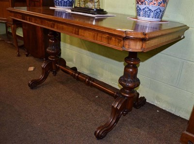 Lot 1302 - Victorian mahogany library writing table