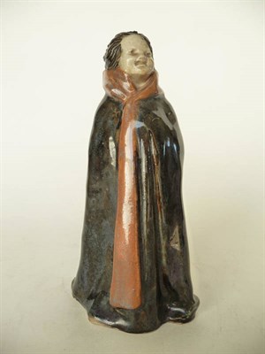 Lot 1672 - A Phoebe Stabler "The Bath Towel" Stoneware Figure, modelled as a child with a brown and green...