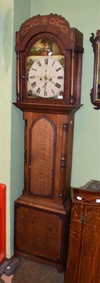 Lot 1386 - ~ An oak eight day longcase clock, R Marshall, Greenside