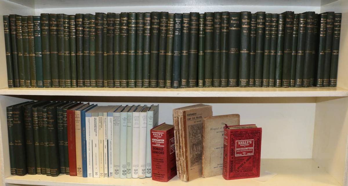 Lot 40 - Southampton Records Society Publications 1906-1941. 8vo (57 vols). Org. green cloth. With 13...
