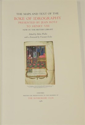 Lot 70 - Roxburghe Club; Rotz, Jean The Maps and Text of the Boke of Idrography Presented by Jean Rotz...