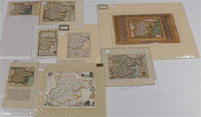 Lot 74 - Essex Eight maps of Essex, dating from c.1673-c.1830, all hand-coloured, four mounted. The maps...
