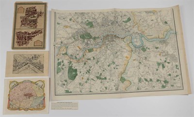 Lot 75 - London Four London maps comprising: Plans of Baynards Castle and Faringdon Wards and Candlewick and