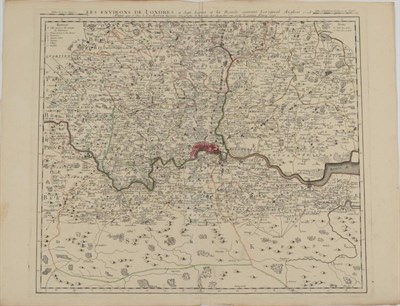 Lot 121 - Le Rouge Les environs de Londres. Paris: par et chez le St. le Rouge, 1745. Hand-coloured in...