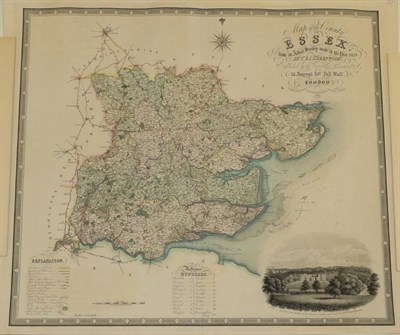 Lot 130 - Greenwood, C[hristopher] & J[ohn] Map of the County of Essex, from an Actual Survey made in the...