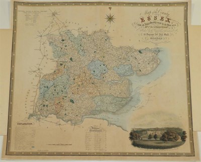 Lot 131 - Greenwood, C[hristopher] & J[ohn] Map of the County of Essex, from an Actual Survey made in the...