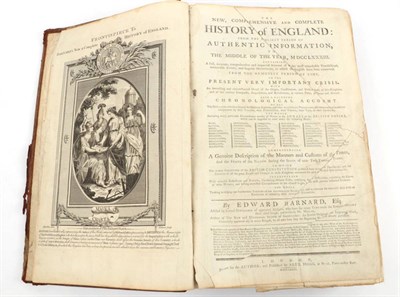 Lot 156 - Barnard, Edward The New, Comprehensive and Complete History of England: From the Earliest Period of