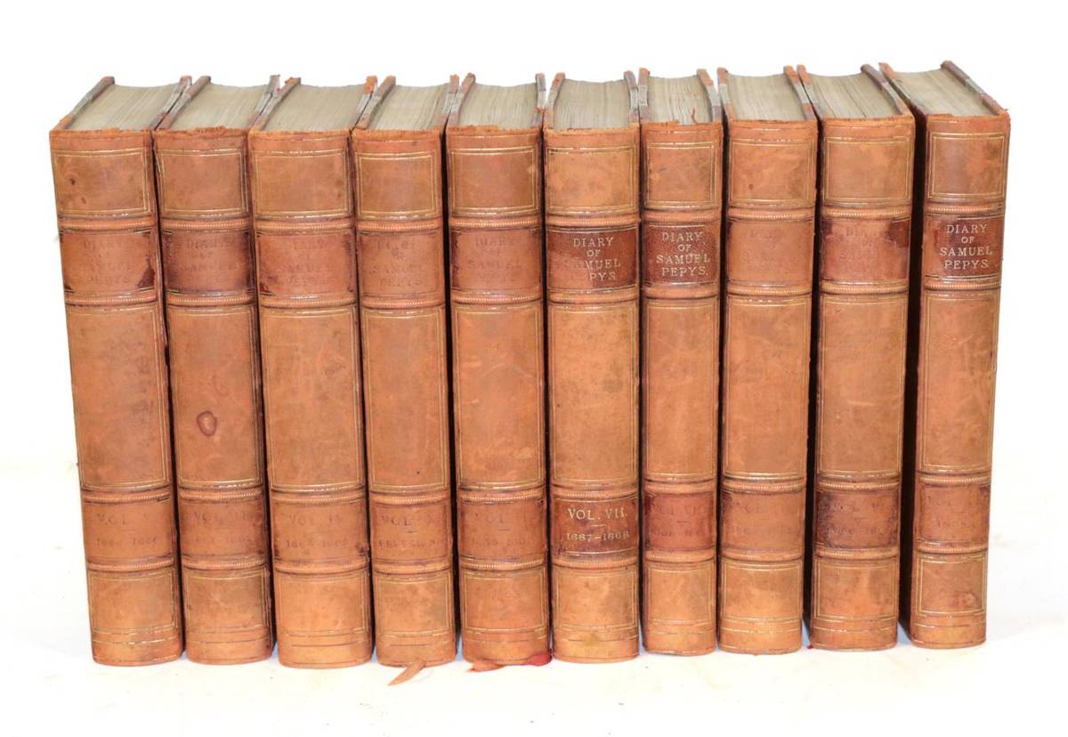 Lot 168 - Pepys, Samuel The Diary of Samuel Pepys M.A. F.R.S. George Bell & Sons, 1902. 8vo (10 vols)....
