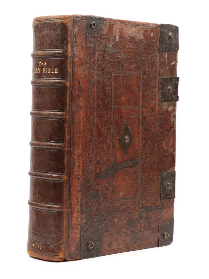 Lot 208 - Bishops' Bible The Holy Bible. conteyning the Olde Testament and the New. Authorised and...