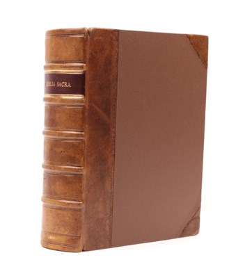 Lot 211 - Biblia Sacra Vulgatae Editionis Sixti V. Pont. Max. Antwerp: Ex Officina Plantiniana, 1664....