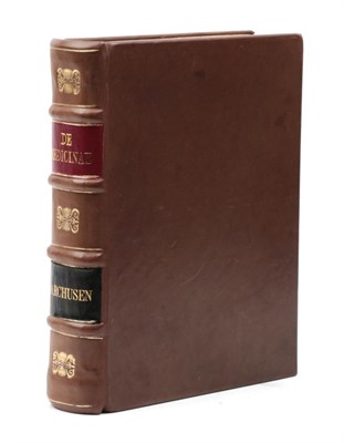 Lot 221 - Barchusen, John Conrad De medicinae origine et progressu dissertationes. In quibus medicorum...
