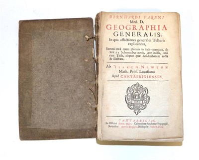 Lot 225 - Varenius, Bernhard; Newton, Isaac (ed.) Geographia Generalis, In qua affecetiones generales...