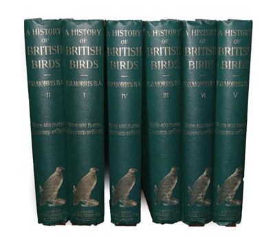 Lot 253 - Morris, Rev. F.O. A History of British Birds. John C. Nimmo, 1903. 4to (6 vols). Org. green...