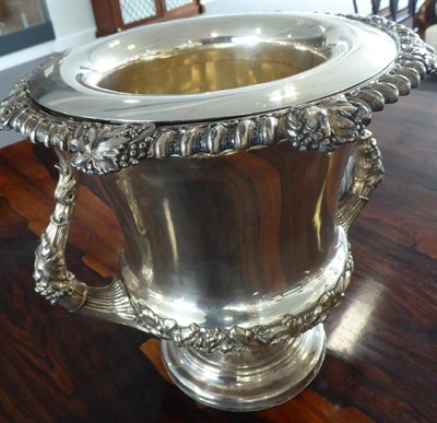 Lot 5 - An Old Sheffield Plate Wine-Cooler, Collar and Liner, Apparently Unmarked, circa 1820,...