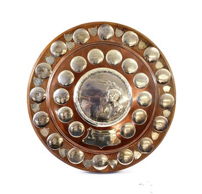 Lot 10 - An Edward VII Silver and Silver-Plated Mounted Choral Shield, by The Goldsmiths and...