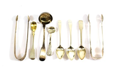 Lot 24 - A Collection of Scottish and Scottish Provincial Silver Flatware, comprising: a pair of...