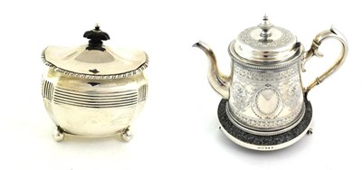 Lot 56 - A Victorian Scottish Silver Tea-Caddy, by Hamilton and Inches, Edinburgh, 1898, with hinged...