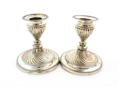Lot 60 - A Pair of Victorian Silver Candlesticks, by Hawksworth, Eyre and Co, Sheffield, 1899,...