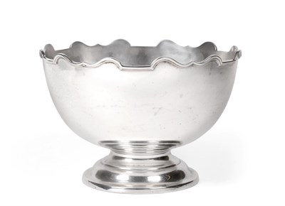 Lot 97 - A George V Silver Rose-Bowl, by Roberts and Belk, Sheffield, 1930, tapering cylindrical and on...