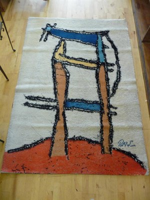 Lot 1735 - A Danish "Personnage 1987" Modern Art line Wool Carpet made by EGE Axminster A/S, designed by...