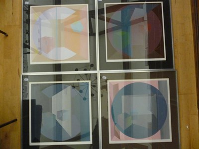 Lot 1742 - Sue Gollifer (1944-) Four Screenprints "Untitled P5", "Untitled P6", "Untitled Q1" and...