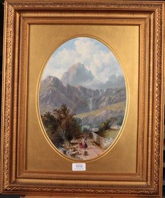 Lot 1010 - Edwin Alfred Pettitt (1840-1912) 'Near Great Langdale'  'Grasmere' Inscribed and dated 1856, oil on