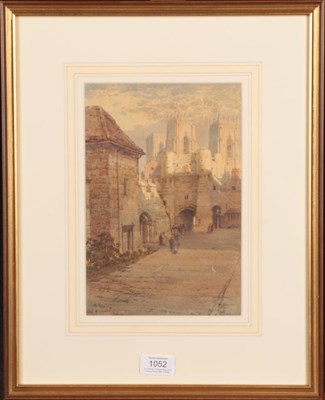 Lot 1052 - Noel Harry Leaver ARCA (1889-1951) Bootham Bar, York Signed and dated 1919, watercolour, 25.5cm...