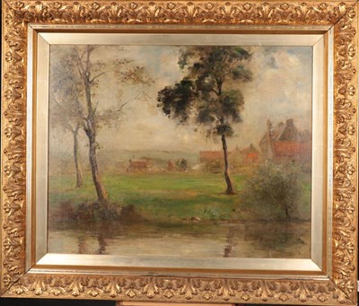 Lot 1069 - British School (20th century) The Gypsy encampment  Indistinctly signed and dated 1912, oil on...