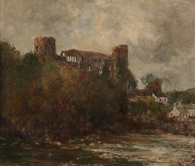 Lot 1095 - John Falconer Slater (1857-1937) Barnard Castle Signed, oil on board, 34.5cm by 40cm