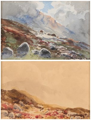 Lot 1102 - Donald Paton (fl.1897-1906) Isle of Arran Signed, watercolour, together with a further signed...